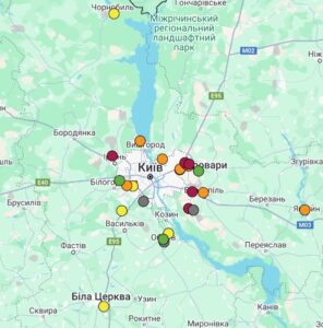 Звіт щодо стану атмосферного повітря у м. Київ та Київській області за жовтень