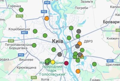 Звіт щодо стану атмосферного повітря в м. Київ та Київській області за жовтень 2025 року