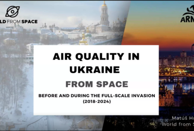 Як війна змінює повітря України: супутниковий аналіз NO₂ та ключові висновки презентації World from Space